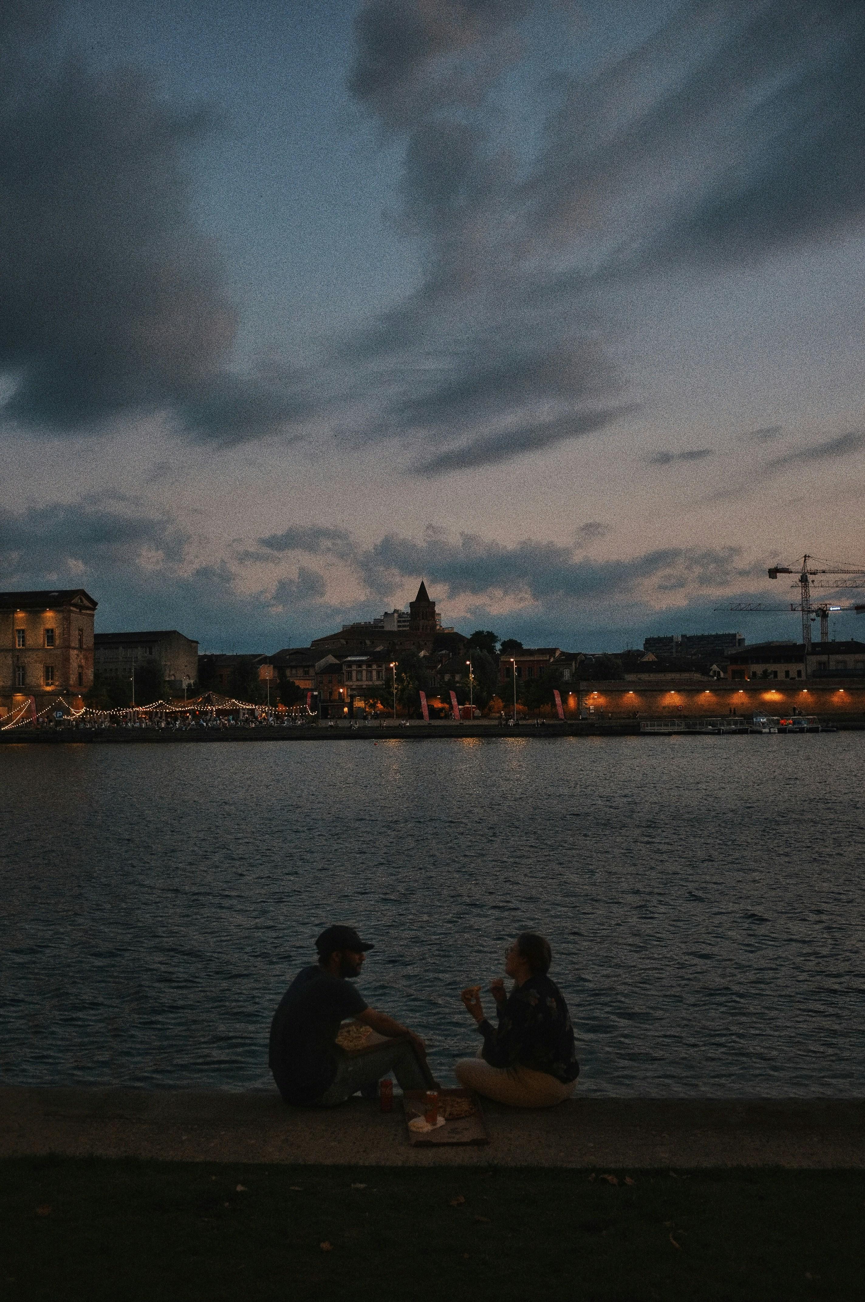 Evening by the Italian waterfront
